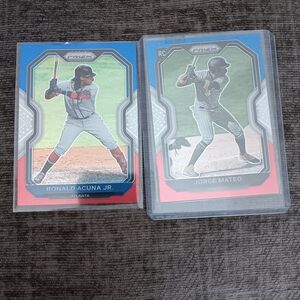 Panini Prizm Trading Cards - Red, Blue, Silver